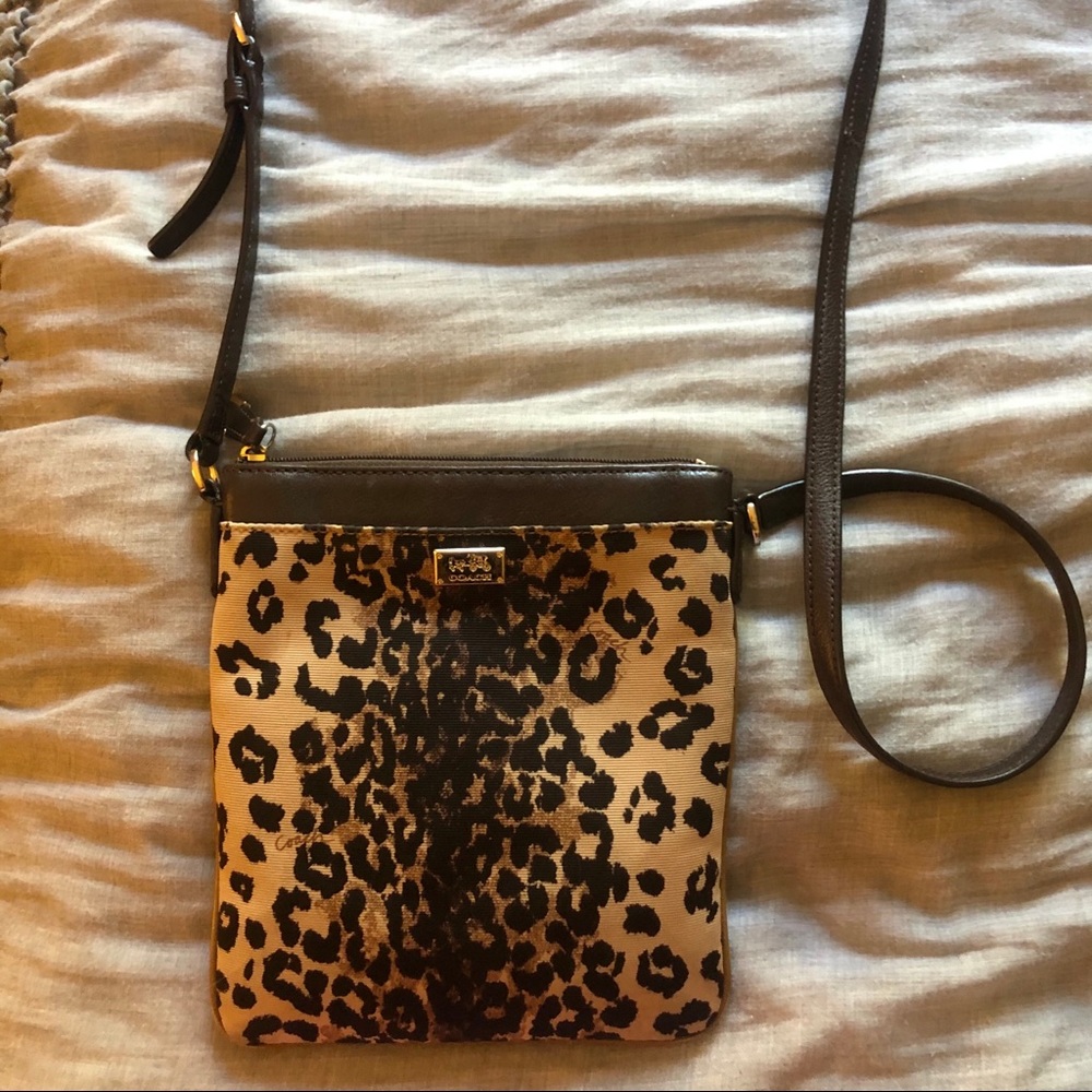 leopard print coach crossbody